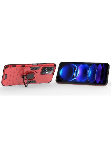 Xiaomi Redmi Için Not 12 5g 360 &deg; Dönen Halka Kickstand Askeri Damla (Yurt Dışından)
