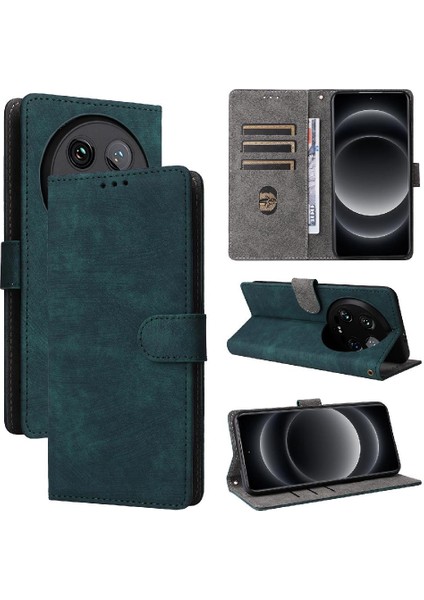 Xiaomi 14 Ultra Manyetik Kapatma Rfıd Engelleme Pu Deri Flip Case (Yurt Dışından)