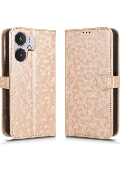 Xiaomi Redmi Için Kılıf 13C 4g/5g Manyetik Toka Deri Cüzdan Kapak (Yurt Dışından)