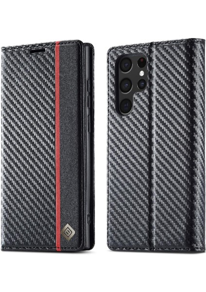 Kart Tutucu Kickstand Kart Tam ile Samsung Galaxy S22 Ultra Için Kılıf (Yurt Dışından)