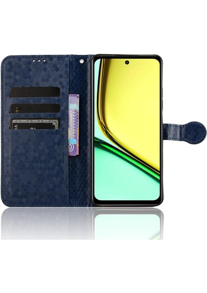 Realme C67 4g Deri Cüzdan Kapak Manyetik Toka Geometrik Için Kılıf (Yurt Dışından) fırsatları
