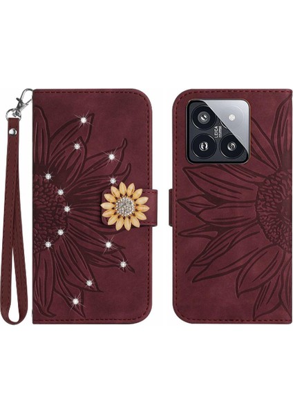 Xiaomi 14 Pro Pu Deri Kapak Çevirin Darbeye Tpu Kabuk Flip (Yurt Dışından)