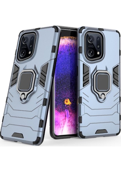 Oppo Bulmak Için Kılıf X5 Pro 5g Kickstand 360 &deg; Dönen Halka Askeri Damla (Yurt Dışından)