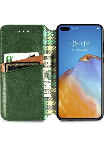 Mays Shop Huawei P40 Deri Kılıf Kapak Kapak Moda Tasarım Cüzdan (Yurt Dışından)