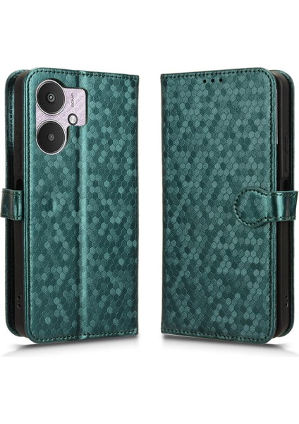 Xiaomi Redmi Için Kılıf 13C 4g/5g Manyetik Toka Deri Cüzdan Kapak (Yurt Dışından)