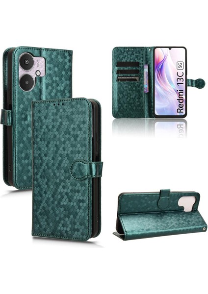 Xiaomi Redmi Için Kılıf 13C 4g/5g Manyetik Toka Deri Cüzdan Kapak (Yurt Dışından) modelleri