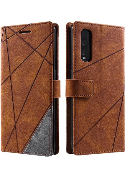 Oppo Bulmak Için Kılıf X2 Manyetik Cüzdan Flip Folio Darbeye Kart Tutucu Pu (Yurt Dışından)