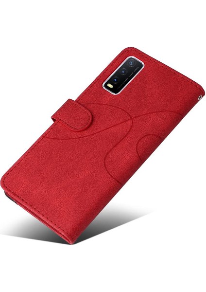 Vıvo Y20/YVIVO/Y20I Pu Deri Flip Folio Kılıf Için Kart ile Kickstand (Yurt Dışından)