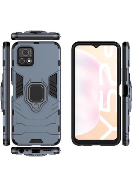 Vıvo Y52S 5g Darbeye Dayanıklı Kapak Için Kılıf 360 &deg; Dönen Halka Kickstand Damla (Yurt Dışından) fiyatları