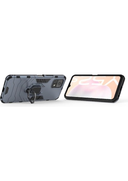 Vıvo Y52S 5g Darbeye Dayanıklı Kapak Için Kılıf 360 &deg; Dönen Halka Kickstand Damla (Yurt Dışından) modelleri