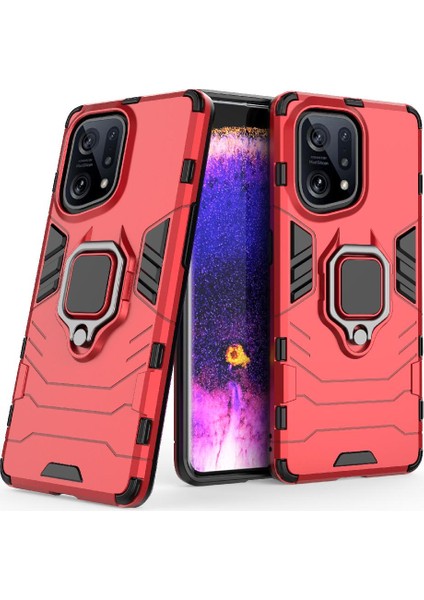 Oppo Bulmak Için Kılıf X5 Pro 5g Kickstand 360 &deg; Dönen Halka Askeri Damla (Yurt Dışından)