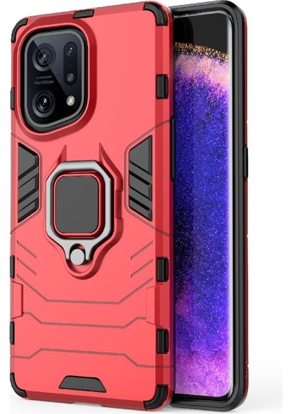 Oppo Bulmak Için Kılıf X5 Pro 5g Kickstand 360 &deg; Dönen Halka Askeri Damla (Yurt Dışından)