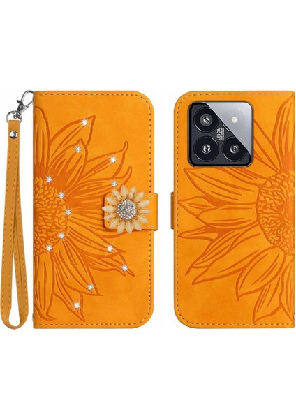 Xiaomi 14 Pro Pu Deri Kapak Çevirin Darbeye Tpu Kabuk Flip (Yurt Dışından)