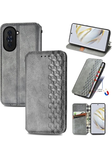Huawei Nova 10 Için Kılıf Deri Kılıf Moda Tasarım Cüzdan Fonksiyonu Çevirin (Yurt Dışından)