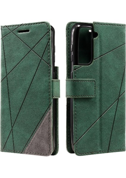 Samsung Galaxy S21 Kart Tutucu Için Kickstand Manyetik Cüzdan Flip Pu (Yurt Dışından)