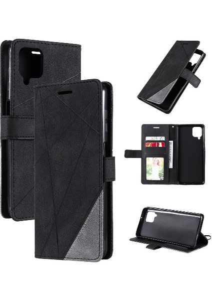 Samsung Galaxy A12 Darbeye Cüzdan Flip Folio Manyetik Kart Pu (Yurt Dışından)
