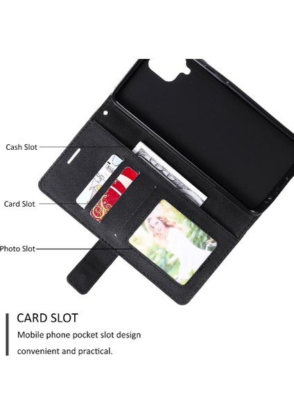Samsung Galaxy A12 Darbeye Cüzdan Flip Folio Manyetik Kart Pu (Yurt Dışından)