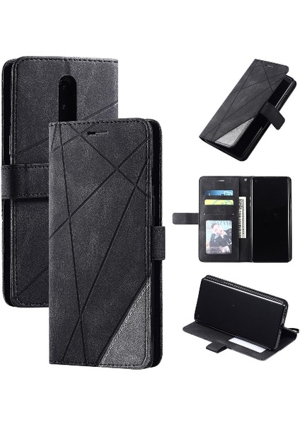Oneplus 8 Için Kılıf Pu Deri Manyetik Cüzdan Flip Folio Kart Tutucu (Yurt Dışından)