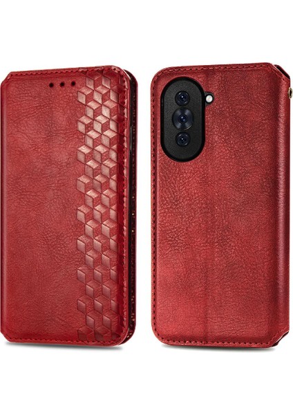 Huawei Nova 10 Için Kılıf Deri Kılıf Moda Tasarım Cüzdan Fonksiyonu Çevirin (Yurt Dışından)