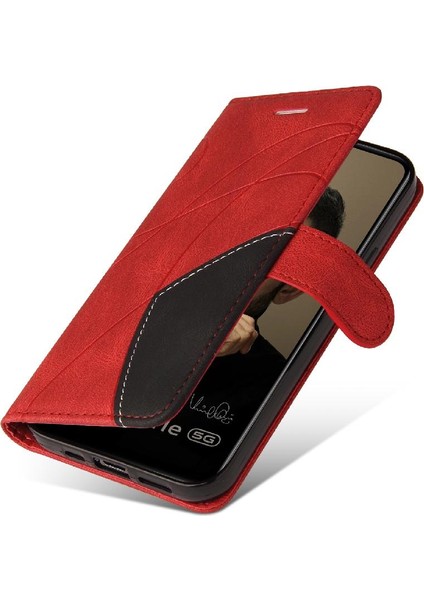 Vıvo V21E 5g Kickstand Koruyucu Iki Renkli Dikiş Pu Deri Için Kılıf (Yurt Dışından) fırsatları