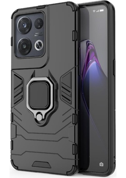 Oppo Oppo 8 Pro 5g Için Kılıf Askeri Damla Koruma Kickstand Darbeye (Yurt Dışından)