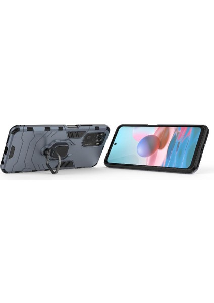 Xiaomi Redmi Not 10 4g Darbeye Kapak Için Kickstand Askeri Damla (Yurt Dışından) modelleri