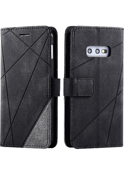 Samsung Galaxy S10E Manyetik Cüzdan Flip Folio Darbeye Pu Kart (Yurt Dışından)