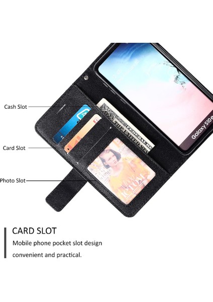 Samsung Galaxy S10E Manyetik Cüzdan Flip Folio Darbeye Pu Kart (Yurt Dışından)