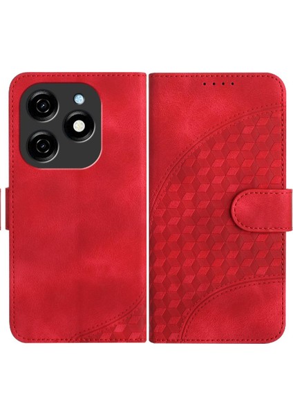 Tecno Spark 20/20 Pro Için Kılıf Darbeye Deri Kılıf Flip Kartvizit (Yurt Dışından)