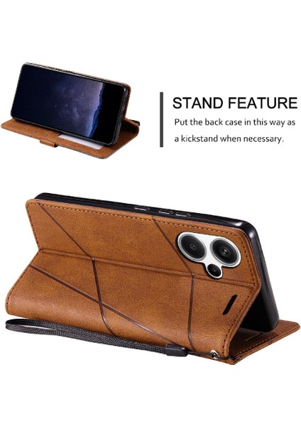 Xiaomi Redmi Için Not 13 Pro Artı Manyetik Cüzdan Çevir Folio Kart Pu (Yurt Dışından)