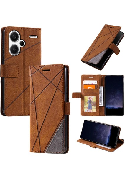 Xiaomi Redmi Için Not 13 Pro Artı Manyetik Cüzdan Çevir Folio Kart Pu (Yurt Dışından)