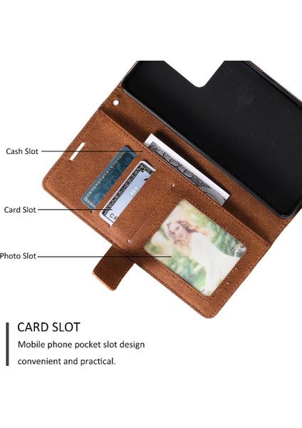 Xiaomi Redmi Için Not 12 Pro Artı Cüzdan Çevir Folio Kart Tutucu Pu (Yurt Dışından)