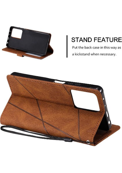 Xiaomi Redmi Için Not 12 Pro Artı Cüzdan Çevir Folio Kart Tutucu Pu (Yurt Dışından)