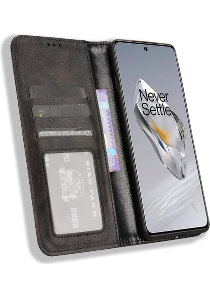 Oneplus 12R 5g Cüzdan Manyetik Kapatma Pu Deri Kılıf (Yurt Dışından)