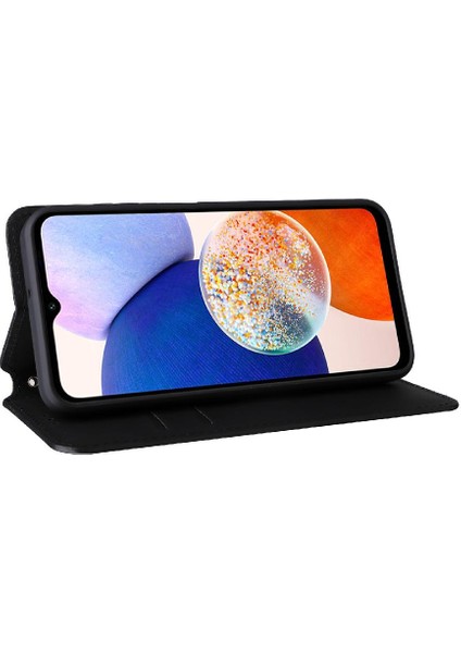 Samsung Galaxy A15 Için Kılıf 4g/5g Cüzdan Kart Yuvaları Tutucu Pu Deri (Yurt Dışından)