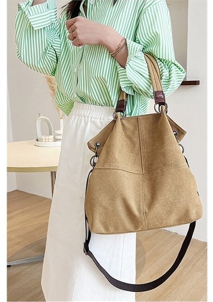 Wealthy Kanvas Tote Bag Bej (Yurt Dışından)