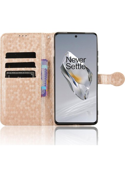 Oneplus 12 5g Için Kılıf Manyetik Toka Deri Cüzdan Kapak Geometrik (Yurt Dışından)