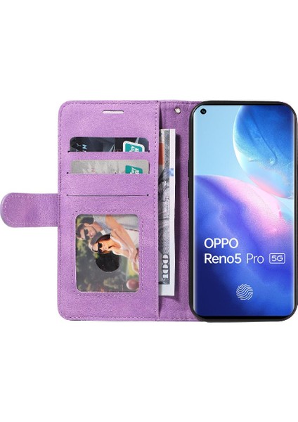 Kart Yuvası Standı Pu ile Oppo Reon 5 Pro Kickstand Koruyucu Kılıf (Yurt Dışından) fiyatları