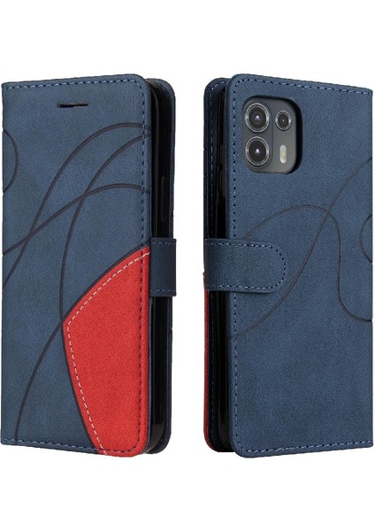 Mays Shop Motorola Kenar 20 Lite Için Kılıf Kart Yuvası Standı ile Pu Deri Flip Folio (Yurt Dışından)