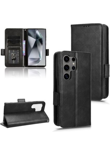 Samsung Galaxy S24 Ultra 5g 3 Kart Tutucu Görüntüleme Standı Pu Flip (Yurt Dışından)