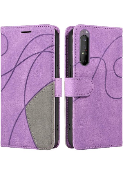 Mays Shop Sony Xperia1 Ii Pu Deri Flip Kart Yuvası Standı ile Folio Kılıf (Yurt Dışından)