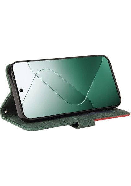 Kart Yuvası Standı ile Xiaomi 14 Pu Deri Flip Folio Kılıf (Yurt Dışından) fırsatları