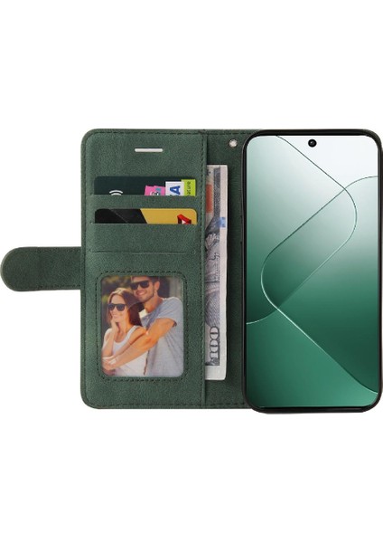 Kart Yuvası Standı ile Xiaomi 14 Pu Deri Flip Folio Kılıf (Yurt Dışından) indirimleri
