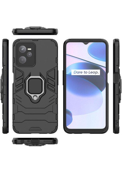 Realme C35 Darbeye Kapak Askeri Damla Koruma Kickstand Için Kılıf (Yurt Dışından) modelleri