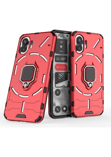 Nothing Kılıf Telefon 2 Darbeye Kapak 360 &deg; Dönen Halka Kickstand Damla (Yurt Dışından)