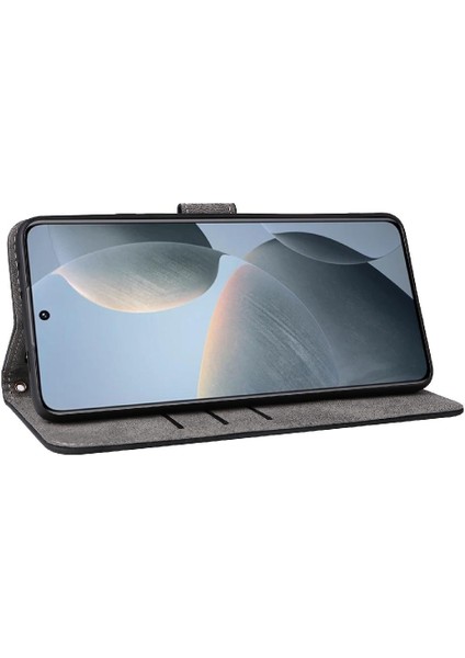 Xiaomi Poco X6 Pro Kart Yuvaları Kapak Manyetik Kapatma Rfıd Flip Pu (Yurt Dışından)