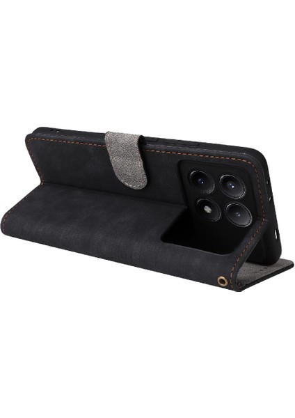 Xiaomi Poco X6 Pro Kart Yuvaları Kapak Manyetik Kapatma Rfıd Flip Pu (Yurt Dışından)