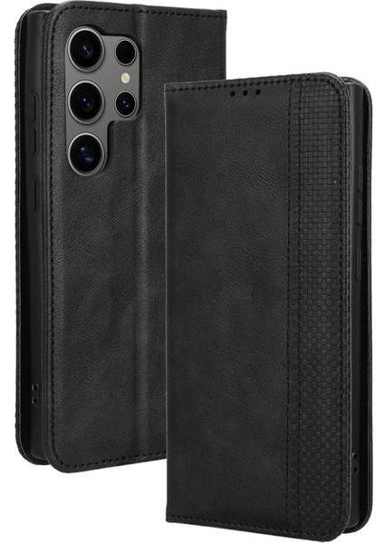 Samsung Galaxy S24 Ultra 5g Manyetik Kapatma Cüzdan Pu Deri Kılıf (Yurt Dışından)