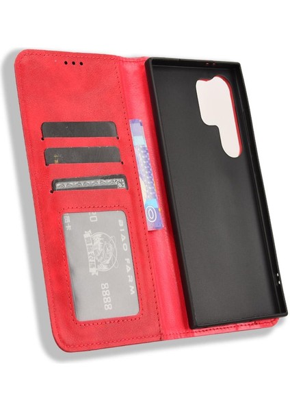 Samsung Galaxy S24 Ultra 5g Manyetik Kapatma Cüzdan Pu Deri Kılıf (Yurt Dışından) modelleri