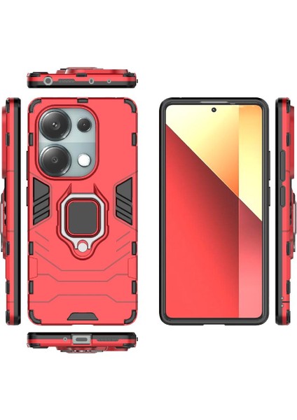 Xiaomi Redmi Için Not 13 Pro 4g Kickstand Darbeye Kapak Halka Damla (Yurt Dışından)